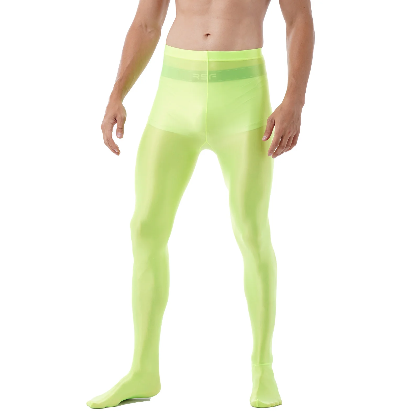 Mens Fashion Long Pants Glossy Pantyhose Ballet Dance Yoga Leggings Pants Training Gym Fitness Workout Sports Trousers Tights