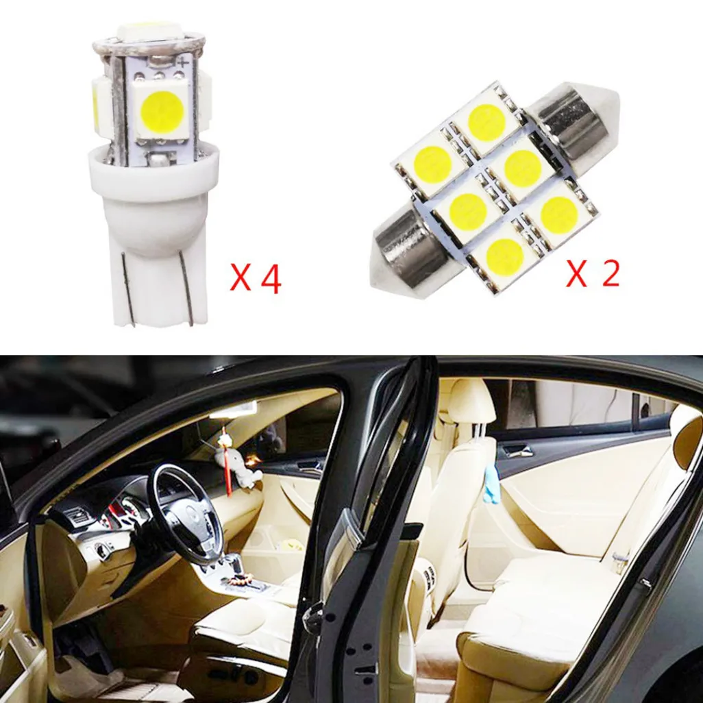 

6 шт., автомобильные лампы для Infiniti EX25, EX35, FX35, FX37, FX50