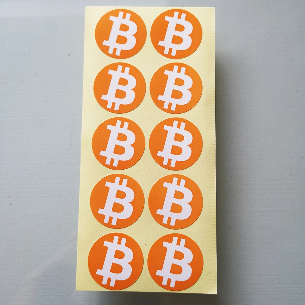 암호화폐 팬을 위한 500개 30mm 비트코인 ​​로고 라벨 스티커 미래 돈 홍보는 어디든 껍질을 벗기고 붙이는 것뿐입니다. -  AliExpress