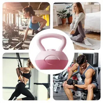  2/4/6/8/10kg Water Injection Kettlebell Yoga Fitness Exercise Equipments Soft Silicone Muscle Training Kettlebell 4