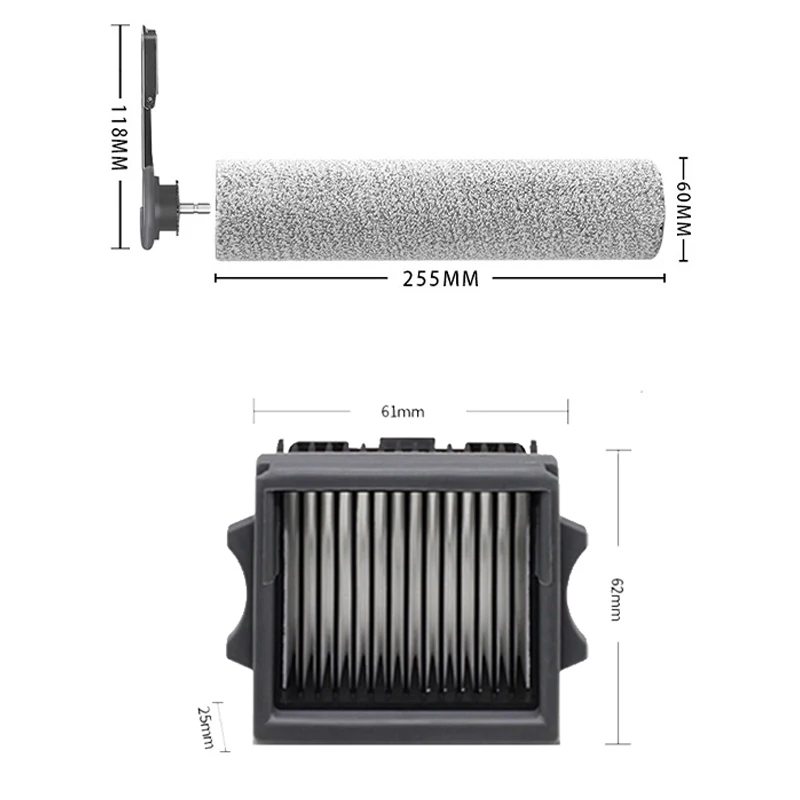 Description Picture 5 of itemOriginal Accessories For Tineco Floor One S7 Artist Wet Dry Water Tank Brush Roller HEPA Filter Holder Vacuum Cleaner Parts