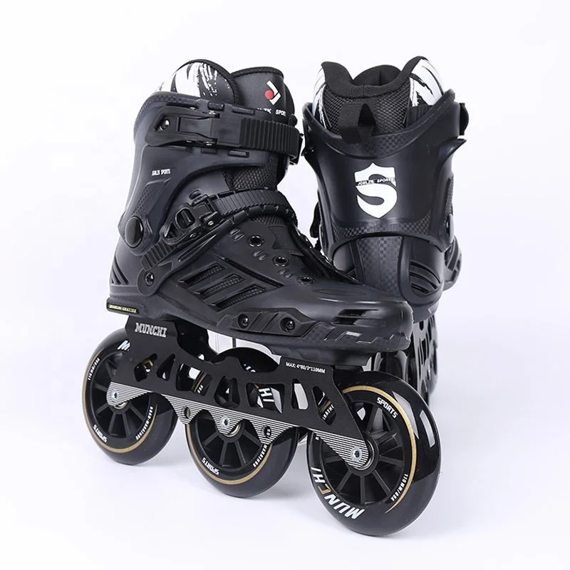 EACH High Quality Skate Inline Professional Speed Slalom Skate Roller Skating Man Roller Shoes For Adult Man With 3 Wheels