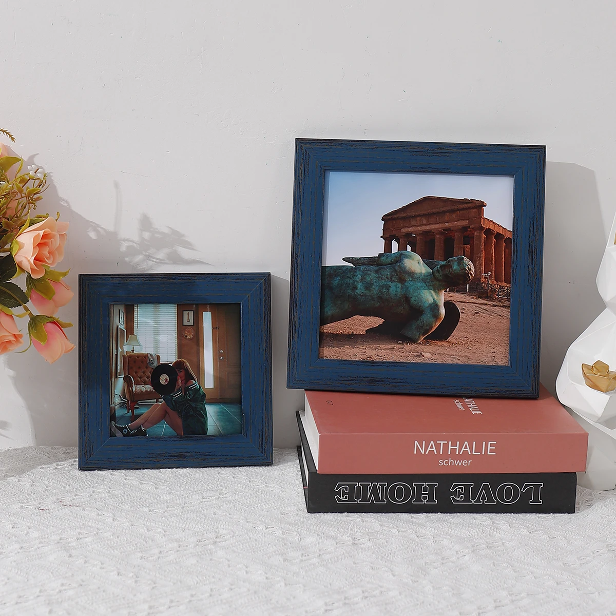 Photo frame creative simple table photo wall hanging wall 6"7"8" American modern casual square decoration 1PC