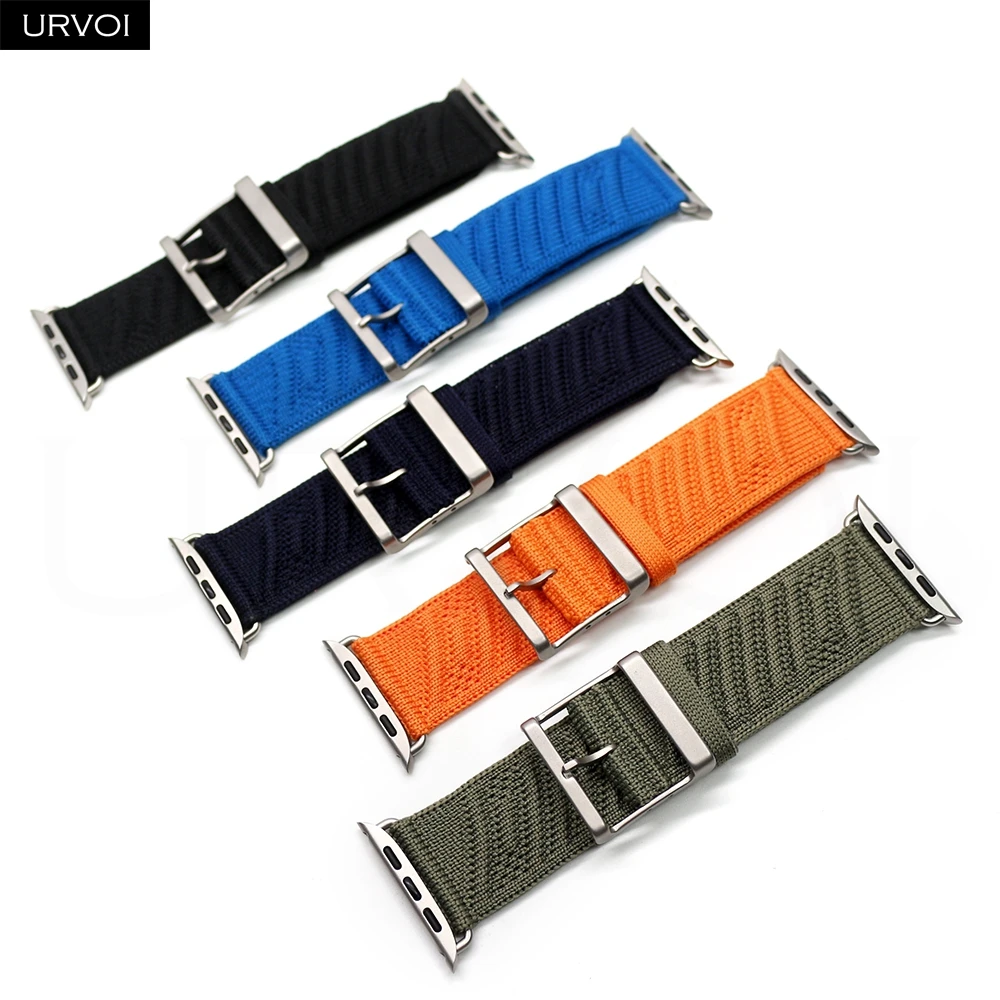 URVOI Ocean Waves Pattern Strap with Custom Buckle