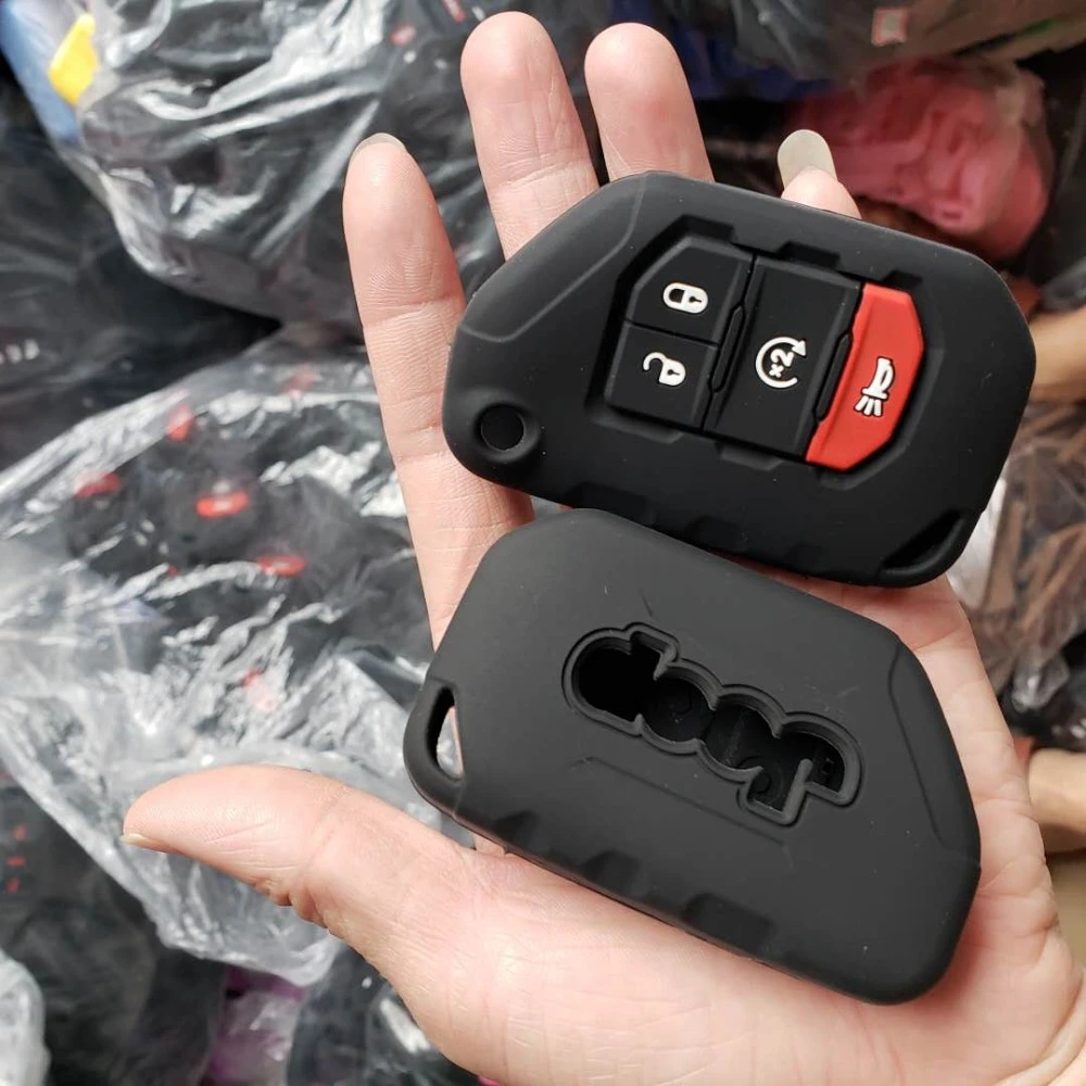 Key Remote Fob Case Cap Funda For Jeep Wrangler Jl Jlu Flip Protect Entry  Bag Holder - Key Case For Car - AliExpress