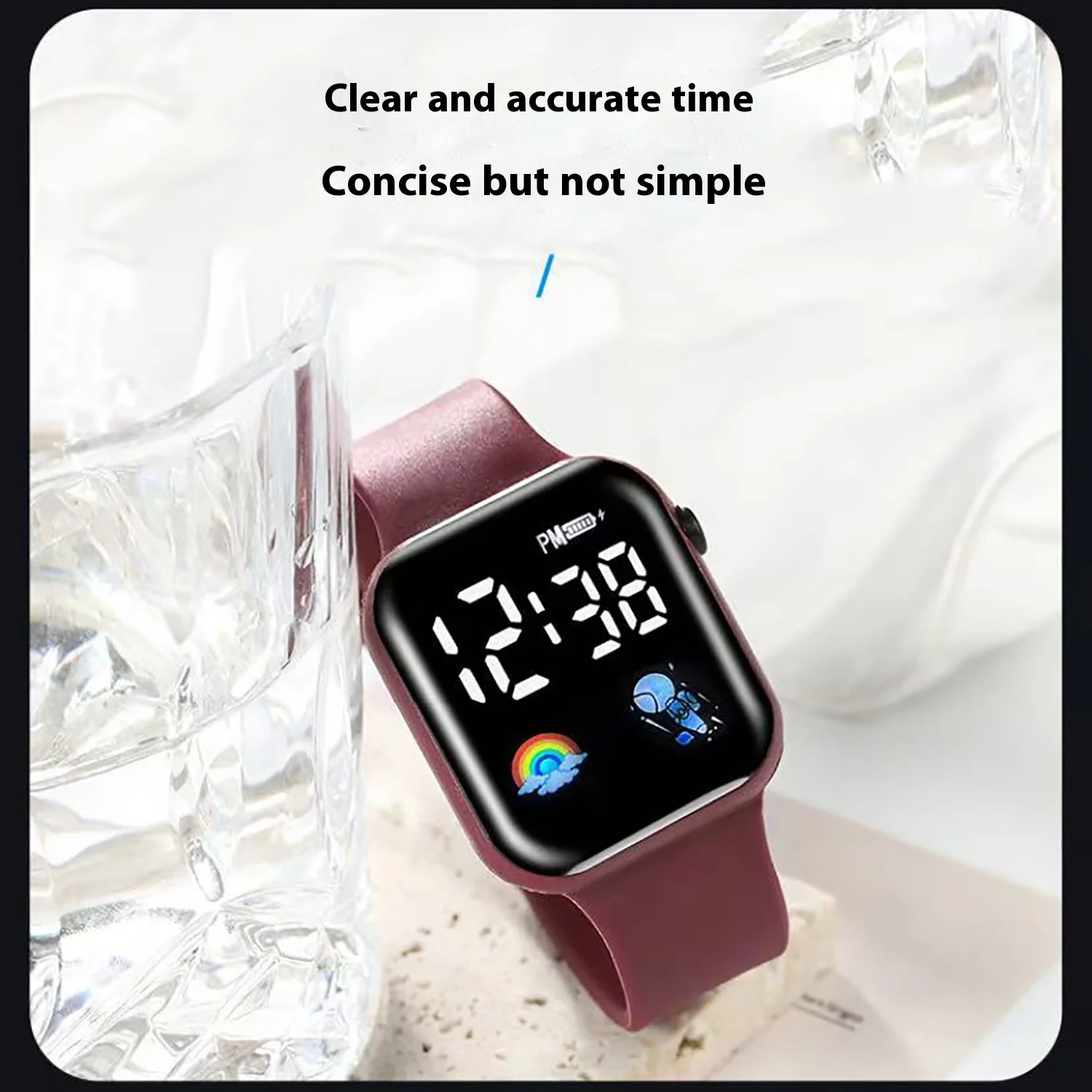 New Sport Watch Men Women 1.8-inch LED Screen Display Heart rate Health Watch IP 67 Waterproof Outdoor Fitness Watch For Xiaomi 4