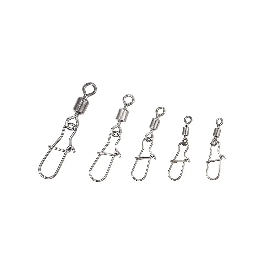 Pins Fishing Tackle Fishhook Pin Snap Swivel Connector Swivels Interlock Pin Snap Fishing Rolling Connector Fishing Connector