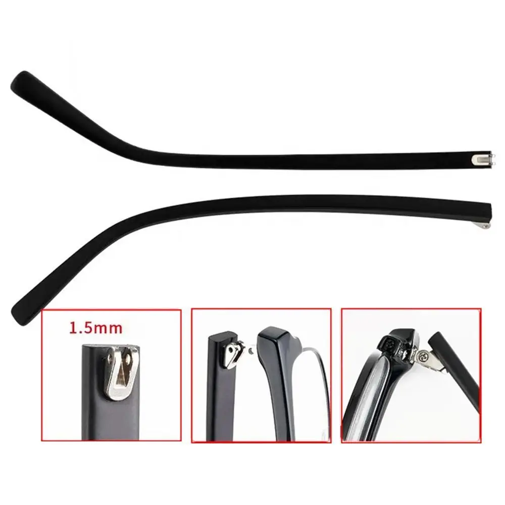 Eyeglasses Temple Arm Flat Teeth TR90 Anti-Slip Eyeglasses Replacement Leg Eyewear Frames Accessories Glasses Repair Tool 1 Pair eyeglasses frames eyeglass frames myopia glasses optical glasses