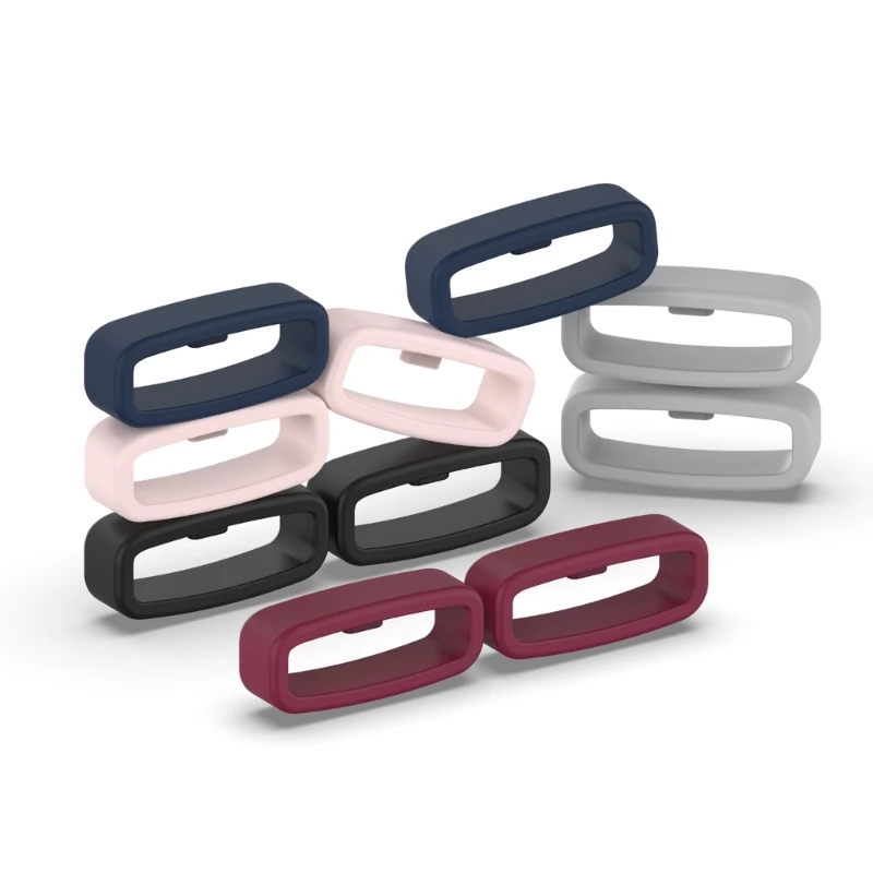 Rubber Silicone Watch Band Keeper Loop – Multi-Size Strap Holder for Smartwatch Accessories (10-Pack)