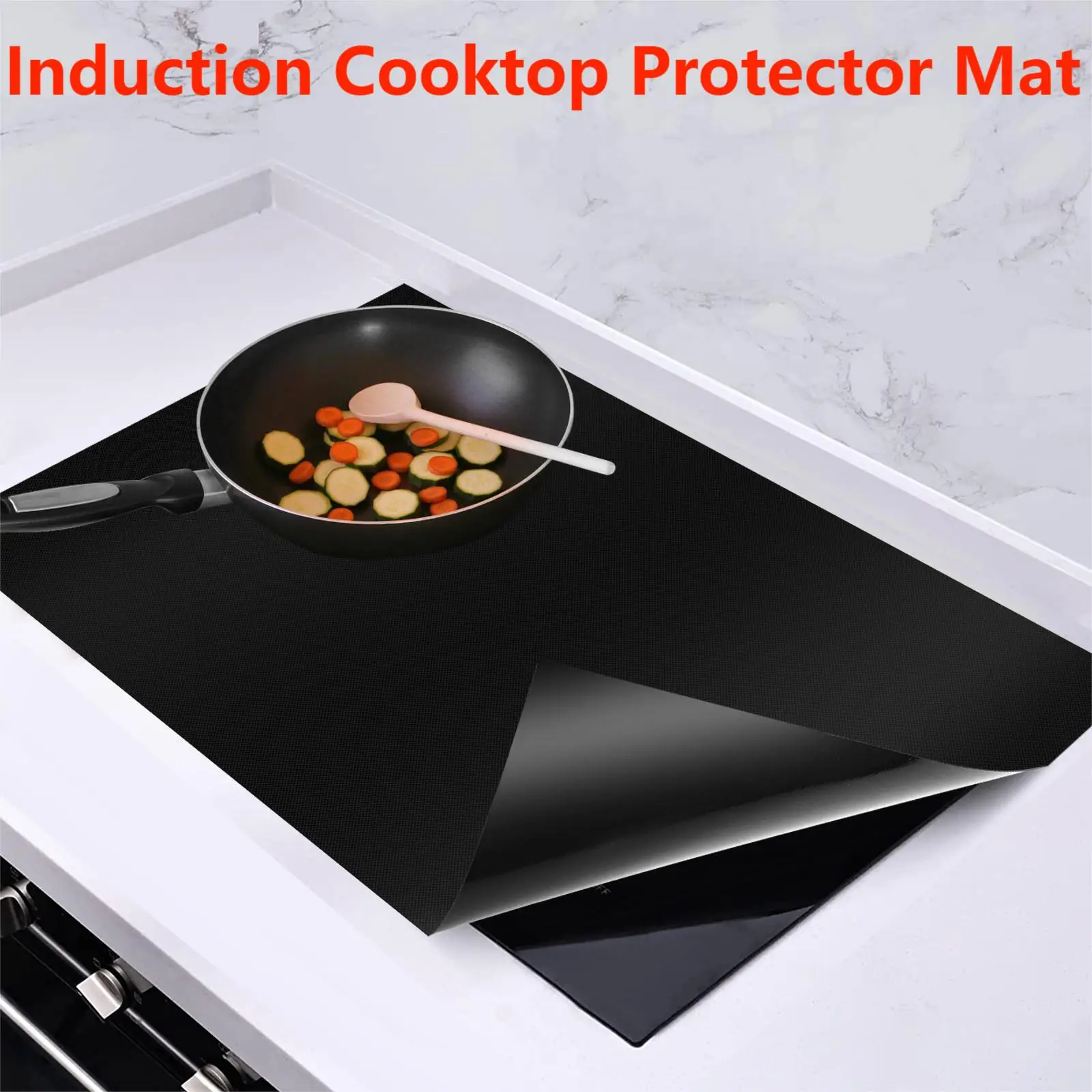 Protectores De Placa De Inducción De Silicona - Pack De 5, Antideslizantes, Resistentes Al Calor (-40°C A 230°C) | Para Evitar Arañazos Y Suciedad