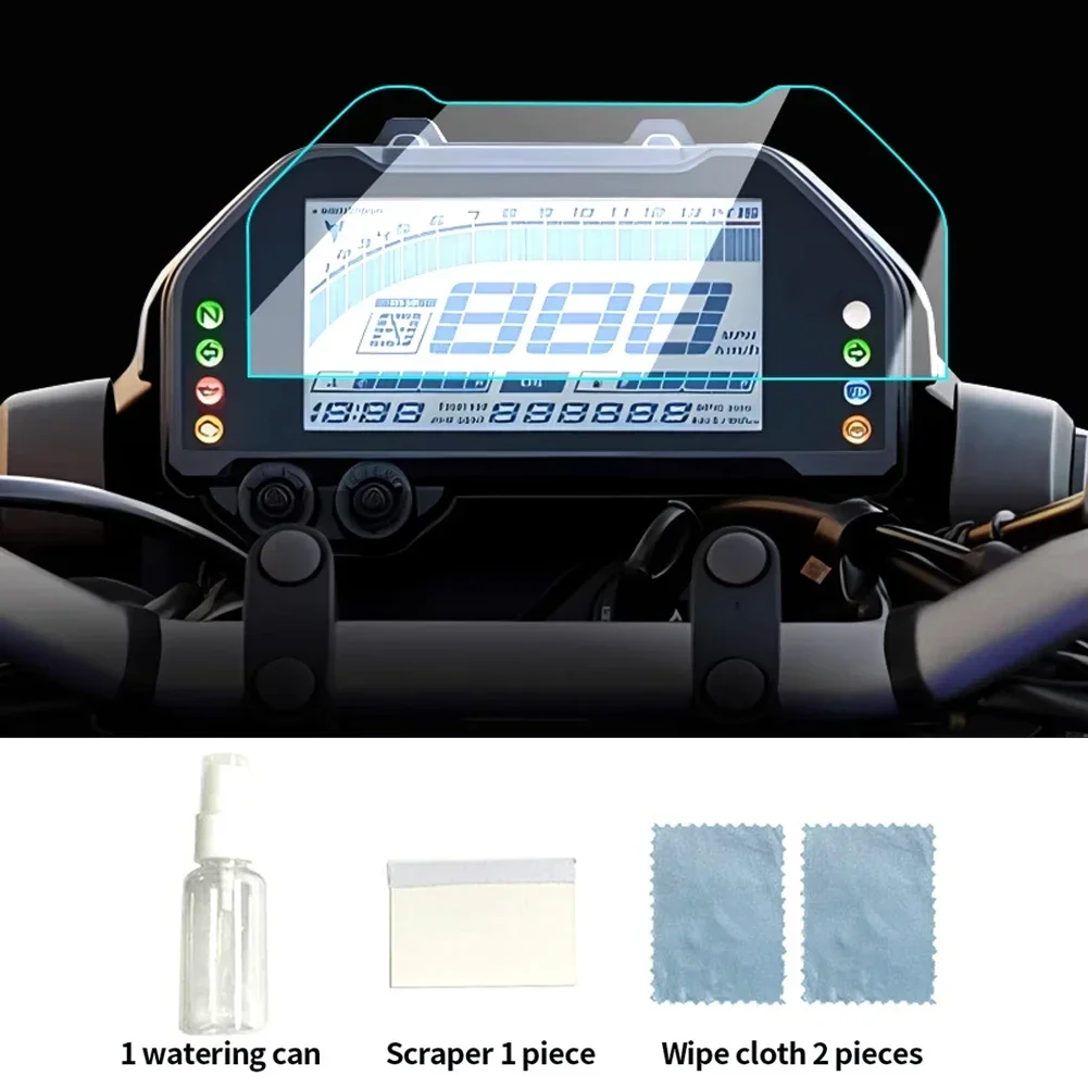 TPU Motorcycle Cluster Scratch Protection Film Screen Protection With Cloth Squeegee For Yamaha MT-03 MT-25 R3 R25 MT03 -23