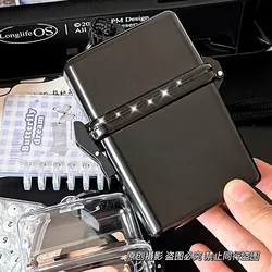 Kawaii Photocard Album Case - Portable Storage Box with Sleeves (Black)
