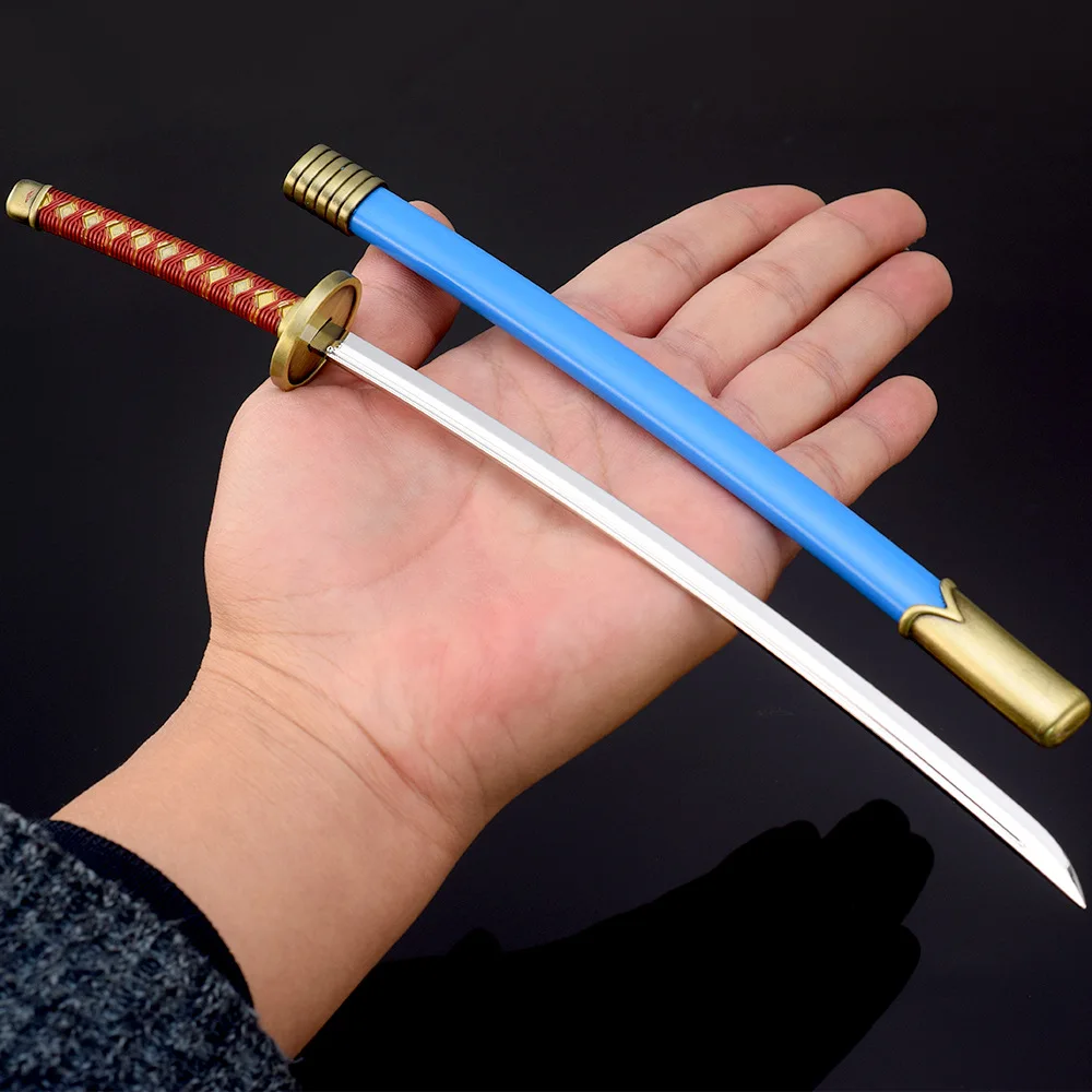 

26cm Bleach Minazuki Katana Anime Peripheral Unohana Kasahara Hiroko Retsu Katana Sword Metal Crafts Ornament Model Toys Gifts