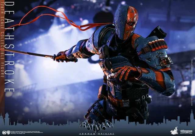 BATMAN: ARKHAM ORIGINS DEATHSTROKE フィギュア PLAY ARTS Arkham Origins Deathstroke Action Figure