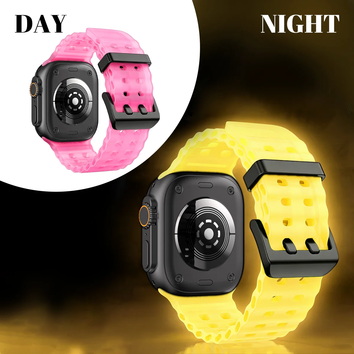 Luminous Ocean Element Silicone Watch Band