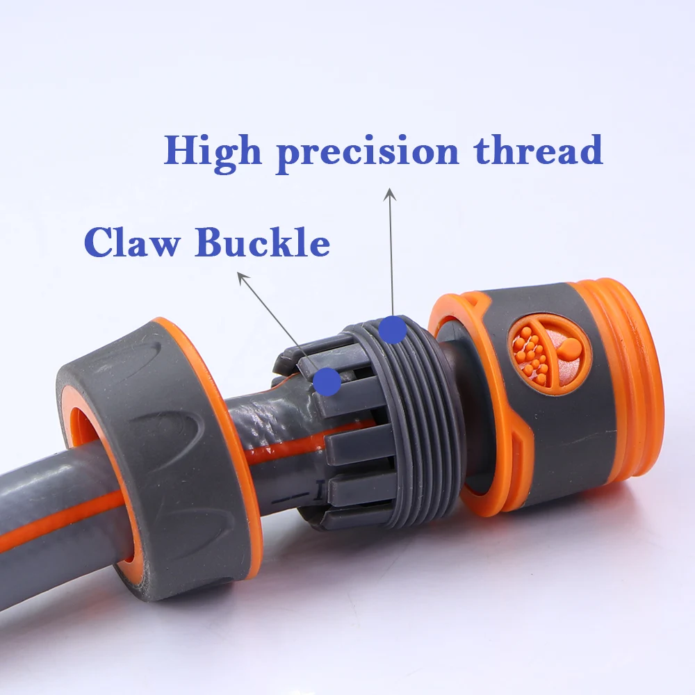 1 2 3 4 Garden Hose Adapter 16mm Quick Connector Stop Water Coupler Joints Irrigation Tubing Connect Repair Extender 3PCS garden hose adapter
