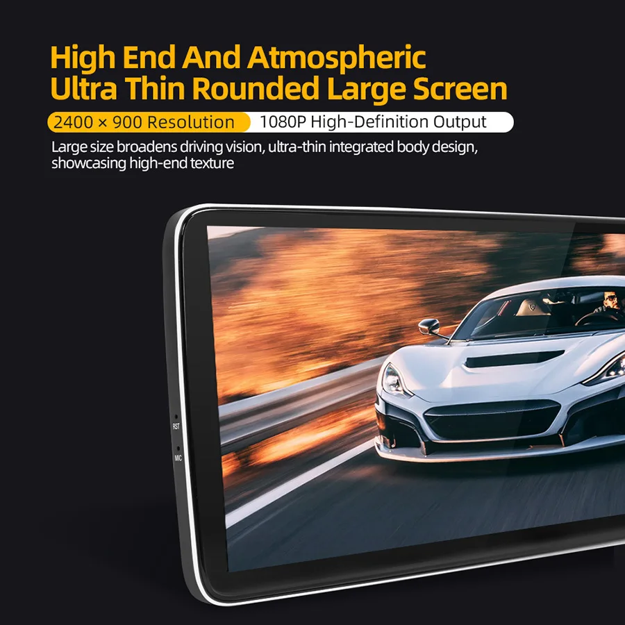 Pantalla ultrafina de 12.8 pulgadas con sistema de navegación Linux para Mercedes Benz Clase C W205 GLC X253 C180 C200 C220 C300 C350 2015-2018 Carplay Auto 4