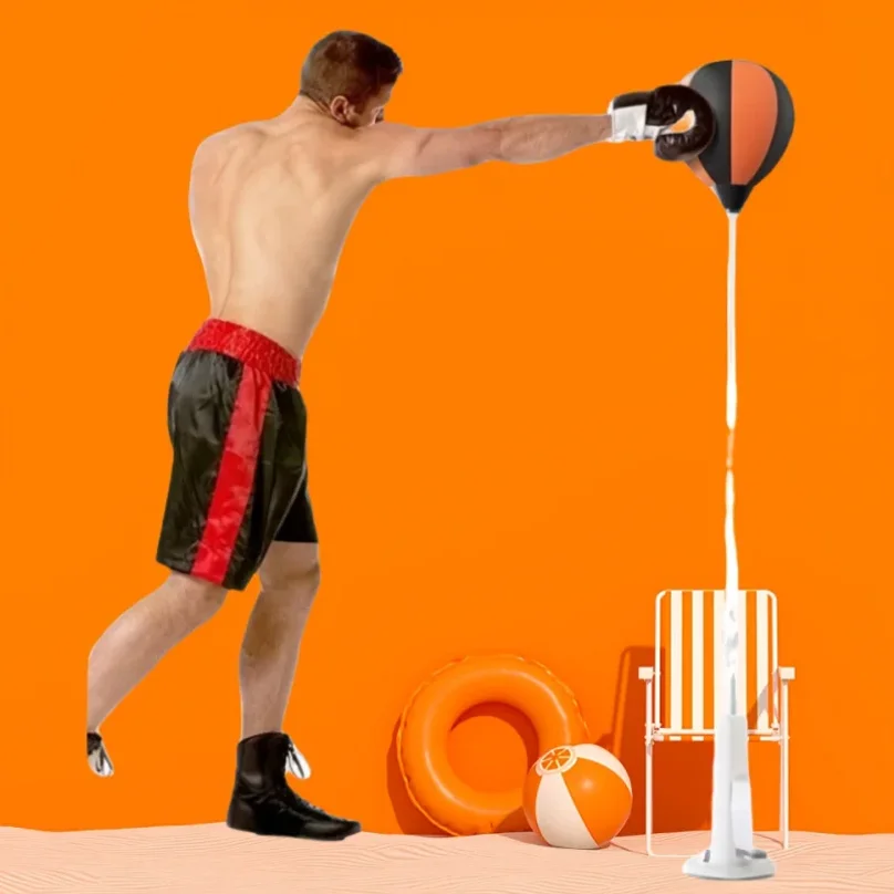 Sacco da Boxe Regolabile per Allenamento Indoor, Palla da Boxe per Riflessi, Strumento Ausiliario per l'Allenamento di Agilità - immagine 3