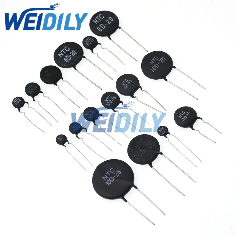 Thermal Resistor NTC 5D-11 10D-9 10D-11 47D-15 10D-20 10D-13 8D-11 10D-15 5D-15 10D-7 MF11-103 33D-7 8D-12 20D-20 10PCS-thermal resistor
