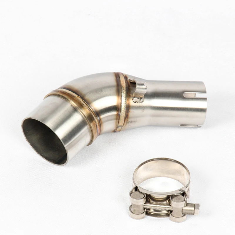 

For Yamaha R25 R3 MT-03 MT25 2016-2023 Motorcycle Exhaust Mid Link Pipe Slip On 51mm Muffler Stainless Steel Connect Tube