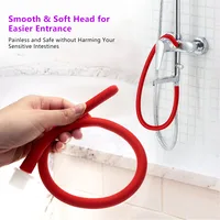 50CM Anal Cleaning Tools Set Enema Nozzle Washing Shower Douche System Anal Shower Tube Anal Wash Bidet Hose 2