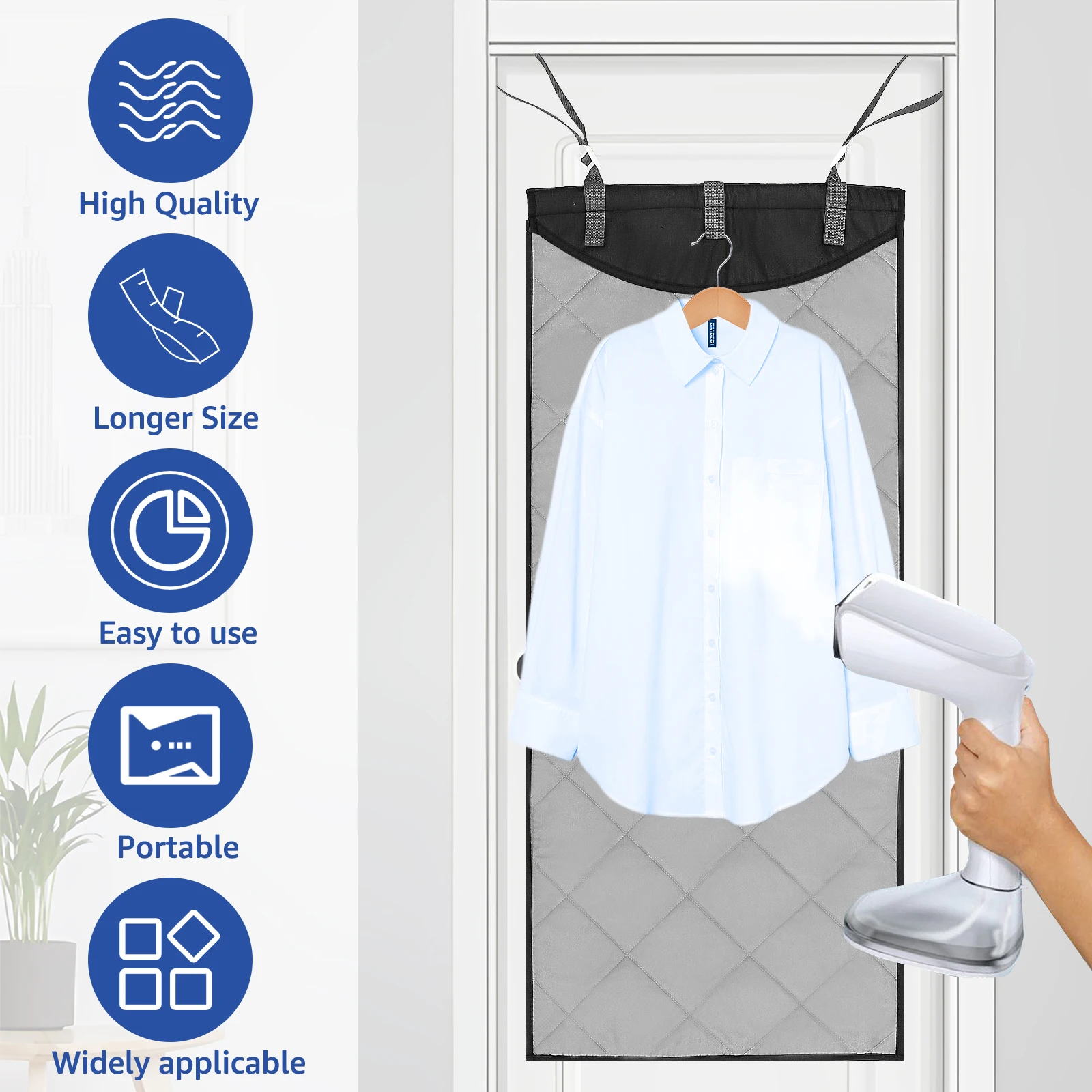 Folding Ironing Mat Ironing Board Mat Ironing Protection Pad Ironing Board Cushion Upgraded Thick Heat Resistant Ironing Blanket Pad Portable Clothes Protector Board for Table Top or Hanging