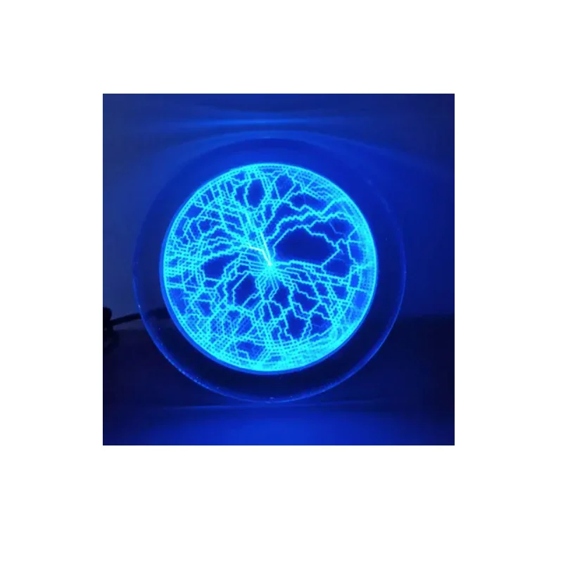 Flash Disk 6-inch Blue Tricolor Lightning Disk Red Green Pink Magic Touch Current Lamp Plasma Plate