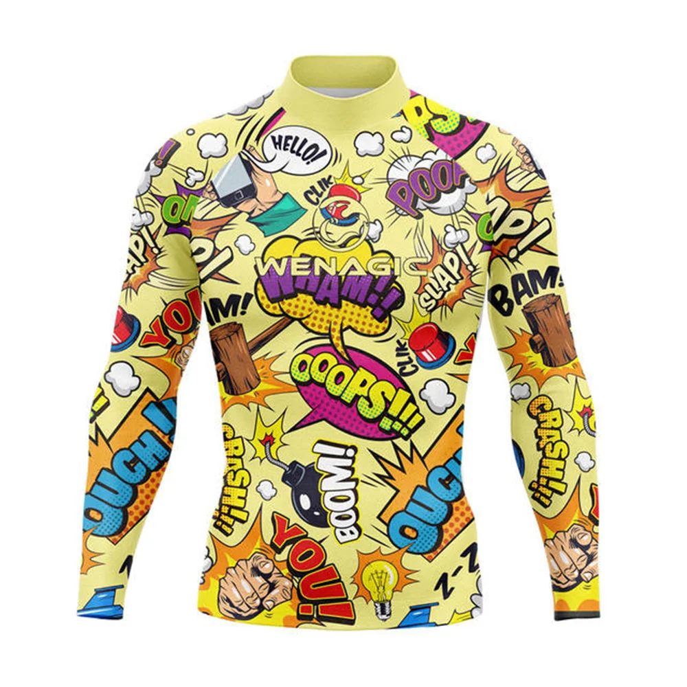 Wenagic Rashguard Surfing Clothing Men's Long Sleeve Uv Protection Swim T-Shirt Diving Rash Guard Beach Apparel Shirt Surfing