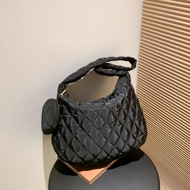 Women Puffy Tote Bag Versatile Quilted Tote Handbags Large Capacity Padded  Shoulder Bag Fall Winter Bag - AliExpress