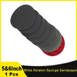 Mirka 8A-241 Abralon 5 inch / 6 Inch Hook & Loop Sponge Sanding Pads Discs Foam 180 - 4000 Grit Polishing & Buffing Discs