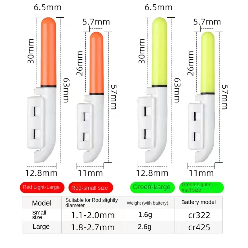 Biting Hook Color Changing Electronic Rod Light Rock Rod Light Fishing Alarm No Batter