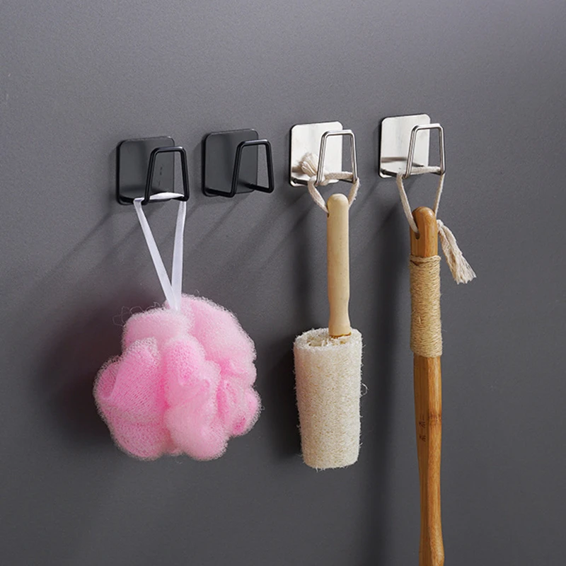 2/1 Kitchen Adhesive Strong Wall Hanger Hook sink Sponges Holder Drain Drying Rack Storage Organizer Bathroom Suction Cup Self