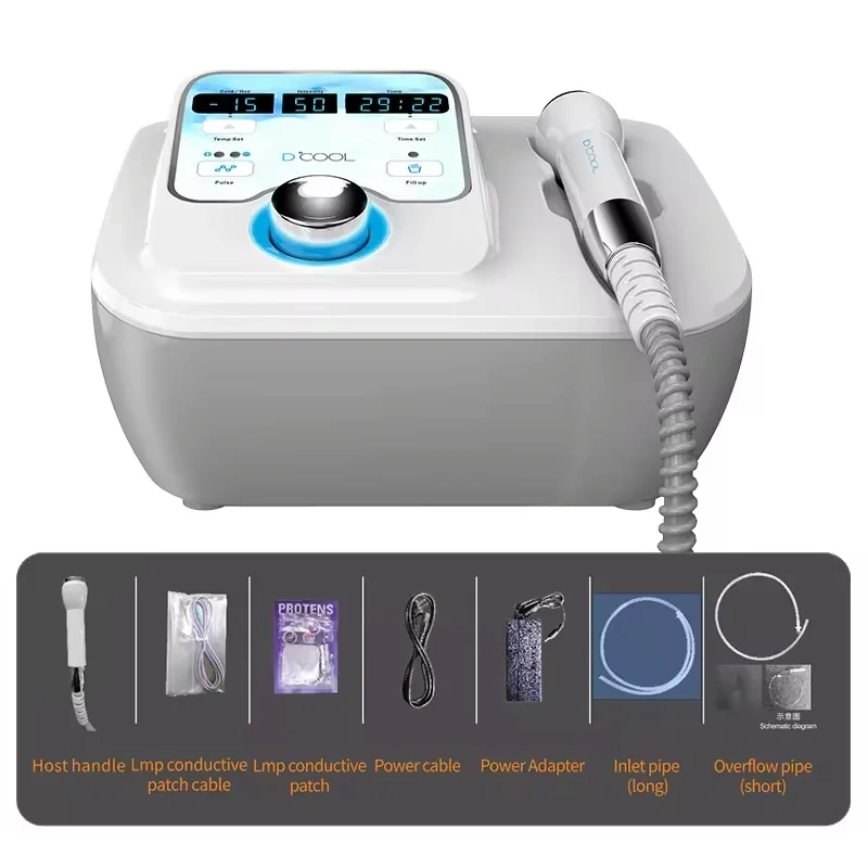 New 2024 Sliming Dcool Portable Cool Hot EMS For Skin Tightening Anti Puffiness Facial Electroporation Machine Beauty Device 4