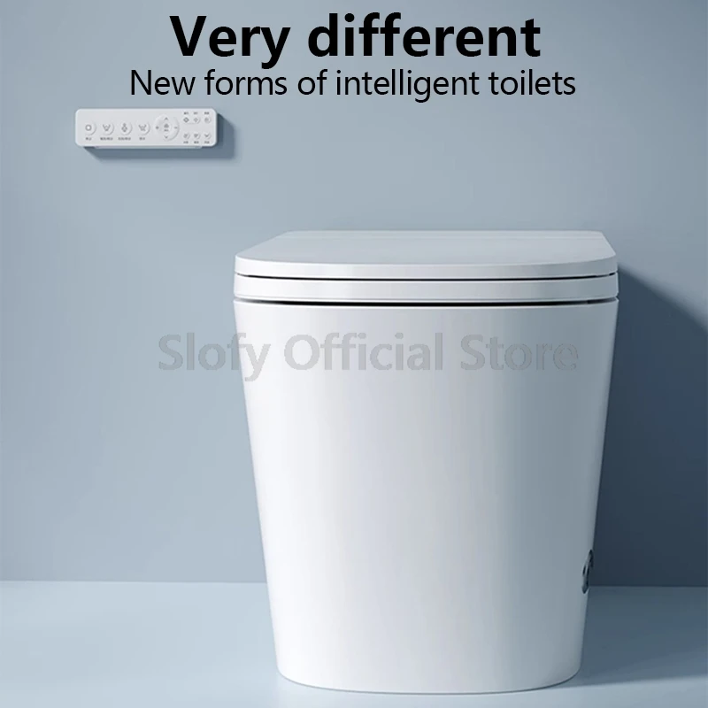 Description Picture 4 of itemOne Piece Elongated Luxury Smart Toilet Bidet Built-in Water Tank Heated Seat Bubble Shield Remote Control Warm Water Nightlight