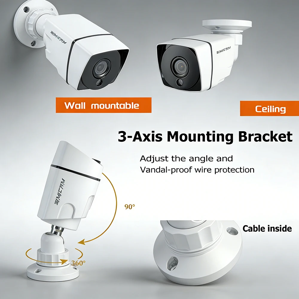 HD 720p/1080p AHD Analog Security Camera Night Vision DVR CCD For Outdoor Indoor Waterproof Home Office CCTV Surveillance Camera 6