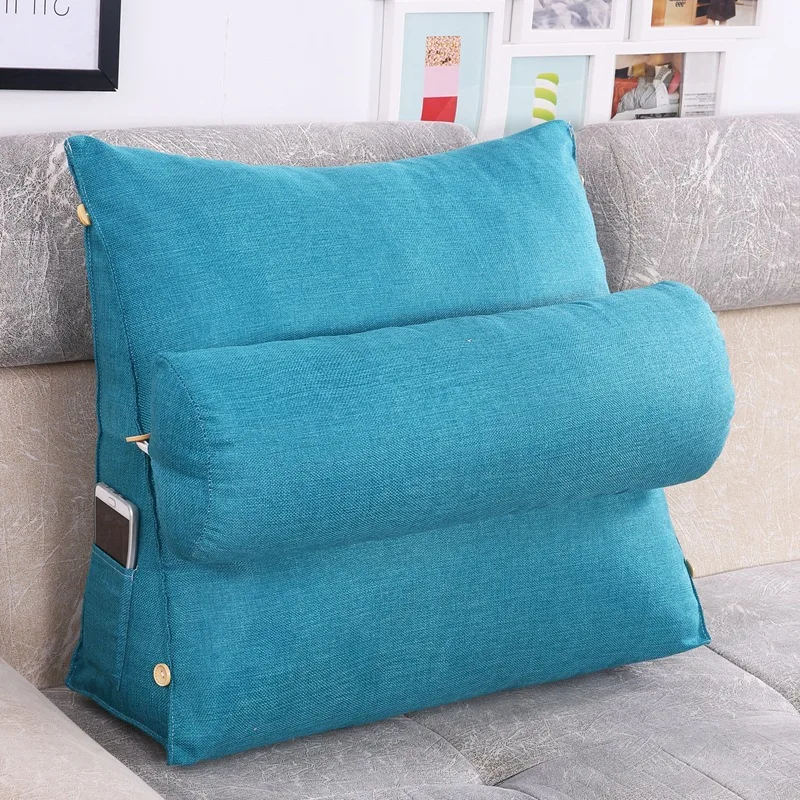 Sofa Cushion Back Pillow Reading Pillow Cushion Bed Car Office Sofa Support  Chair With Armrest Detachable Back Support refined - AliExpress