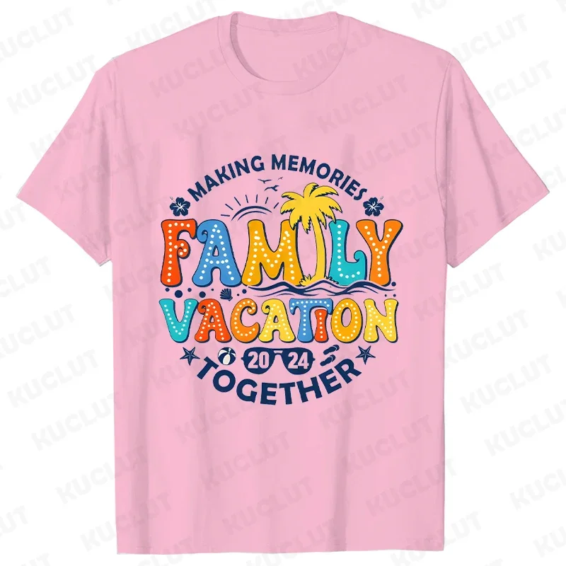 Family Vacation Matching Shirts Making Memories Family Vacation 2024 Together Family Tshirt Travel Clothing Summer Vacation Tee 2