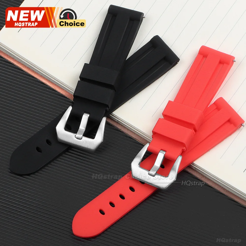 Premium Quick Release Silicone Sports Watch Band - Waterproof, Soft, and Comfortable