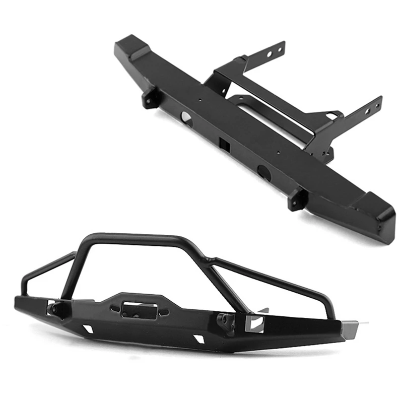 

HOT-Metal Front And Rear Bumper For Traxxas TRX4 Axial SCX10 LCG Chassis 1/10 RC Crawler Car Upgrade Parts Accessories