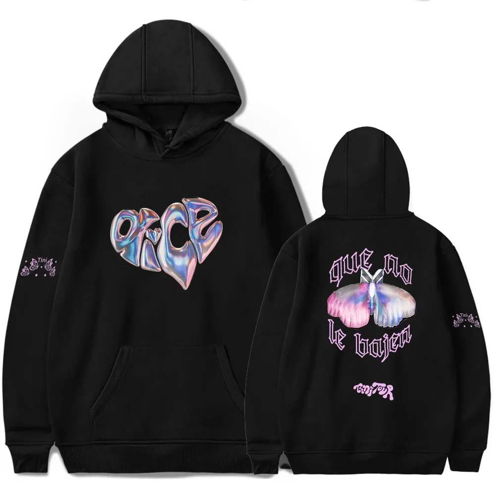 

Толстовка Tini Tour 2023 Tini Stoessel Merch оверсайз для женщин/мужчин Толстовка уличная одежда хип-хоп с принтом поп пуловер куртка с капюшоном