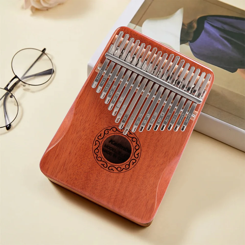 

Пианино для большого пальца Kalimba, 17 клавиш, красное дерево, портативный профессиональный музыкальный инструмент для любителей музыки