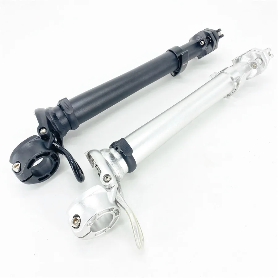 Litepro 412 E-Bike Electric Folding Bike Stem Outward/Right Folding Double Section Adjustable Stem 25.4mm Handlebar 28.6mm Fork