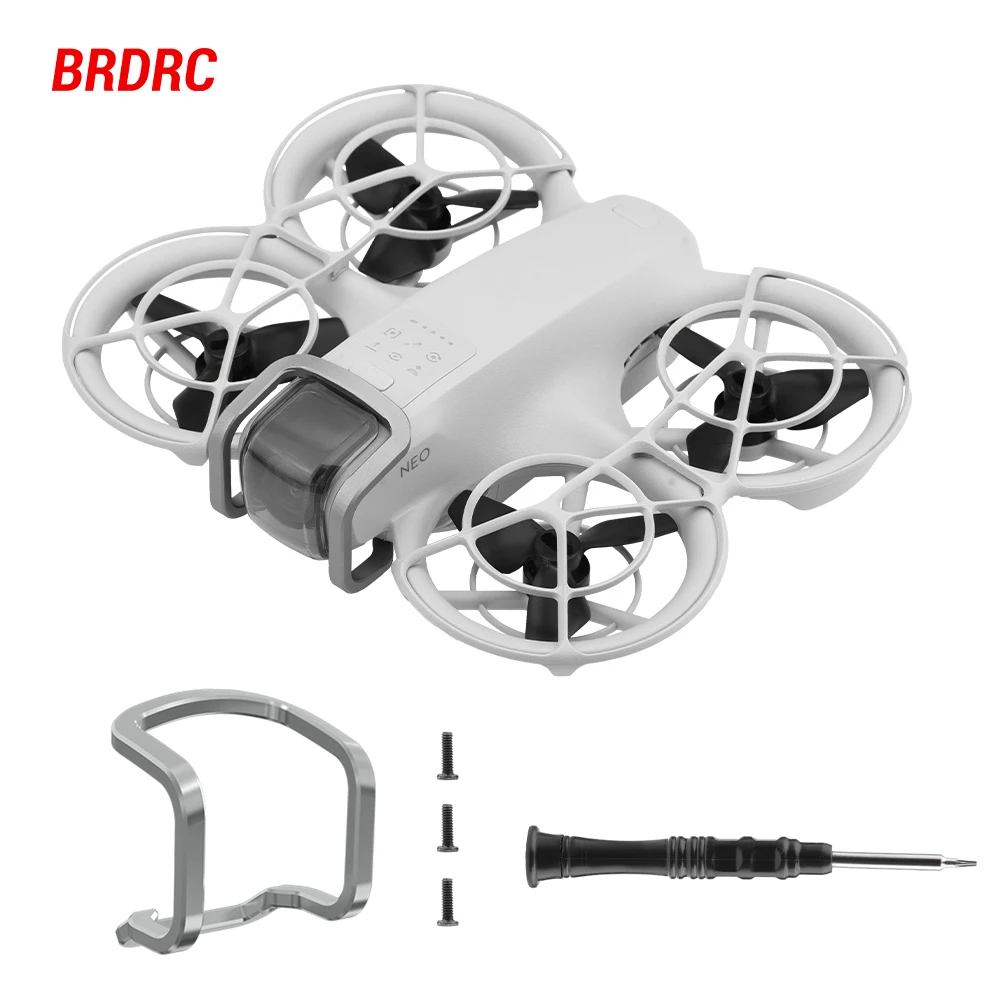 BRDRC Gimbal Bumper For DJI NEO Camera Grey Aluminium Alloy Metal Protective Bar Anti-Collision Guard Lightweight Accessoise