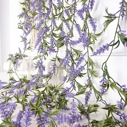 Artificial Purple Lavender Hanging Flowers for Home Décor and Events (PURPLE)
