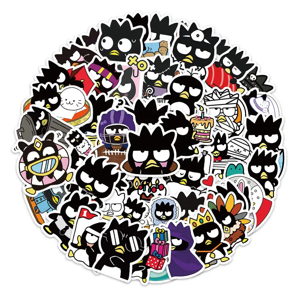 10/30/50/100pcs Kawaii Sanrio Cartoon Stickers BADTZ-MARU Anime