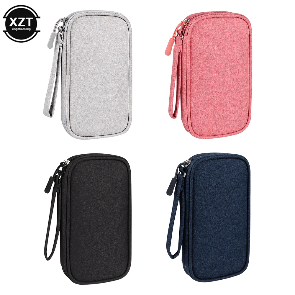 Portable Power Bank Bag USB Digital Cables Wires Organizer Hard Disk Mobile Power Protection Storage Bag 1pcs cable storage bag