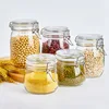 Sealed Glass Jars with Clip Lids, Honey Bottles, Snack Jars, Grain Storage Jars, Candy Jars, Stainless Steel Snap Seal Jars 6