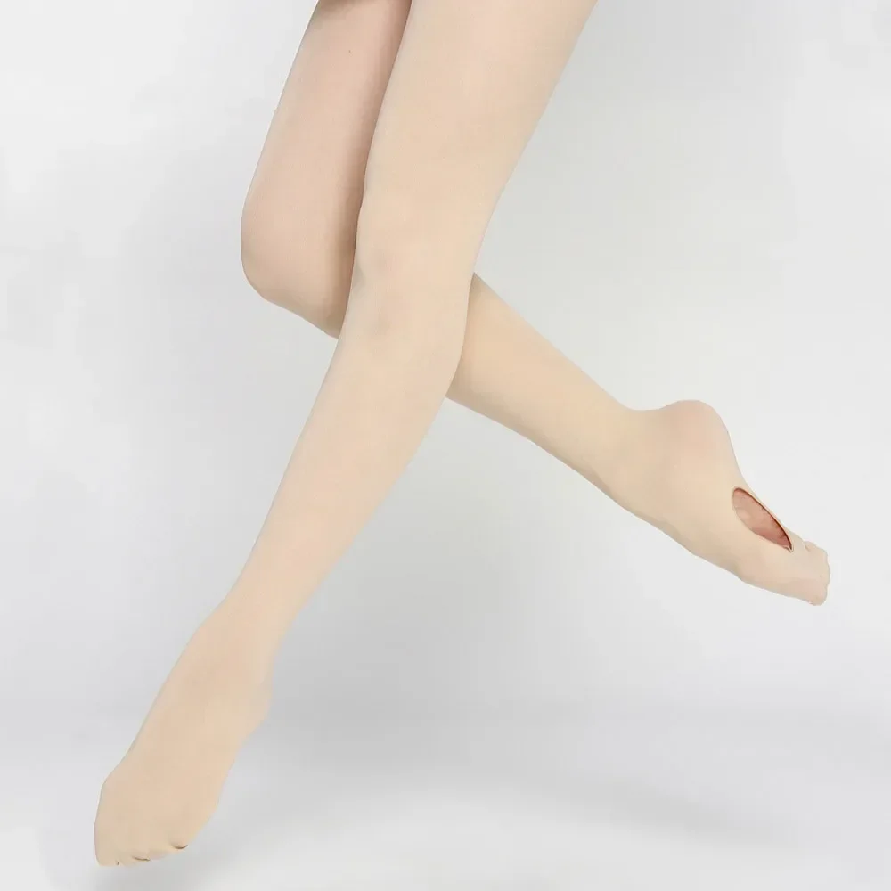 Ballet Tights Adult Women Kids Footed Pantyhose Dance Ballet Tights Footless Tight Girls Stirrup Convertible