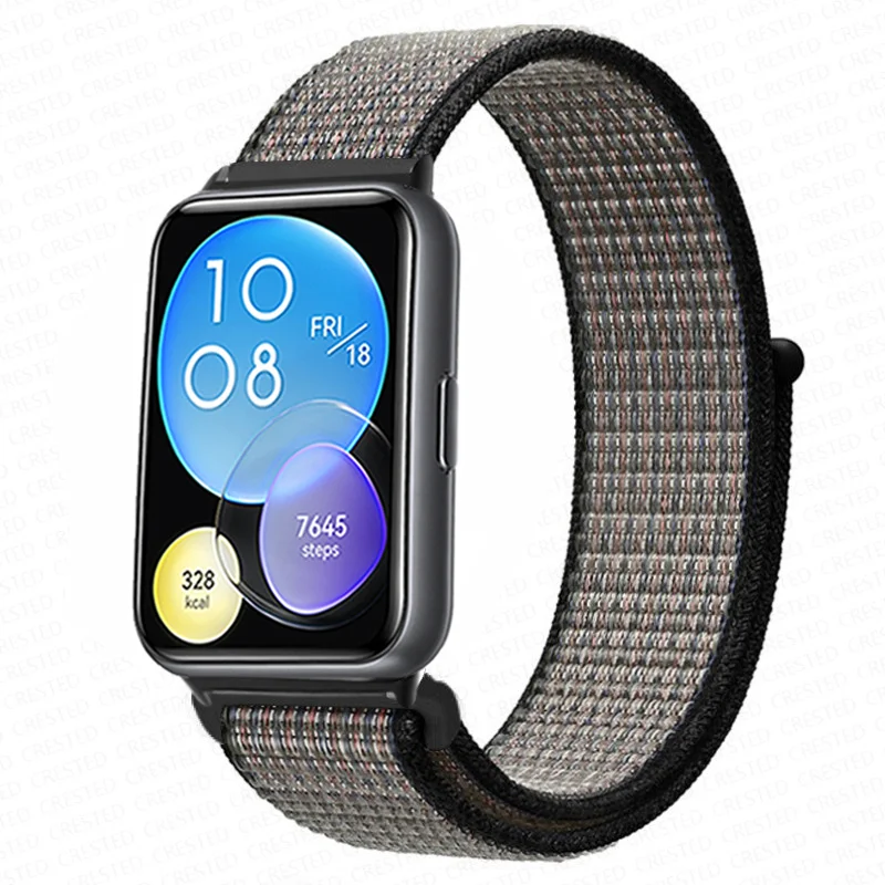 Enhanced Nylon Loop Band Smartwatch Replacement Wristband Bracelet - Durable and Stylish Nylon Strap