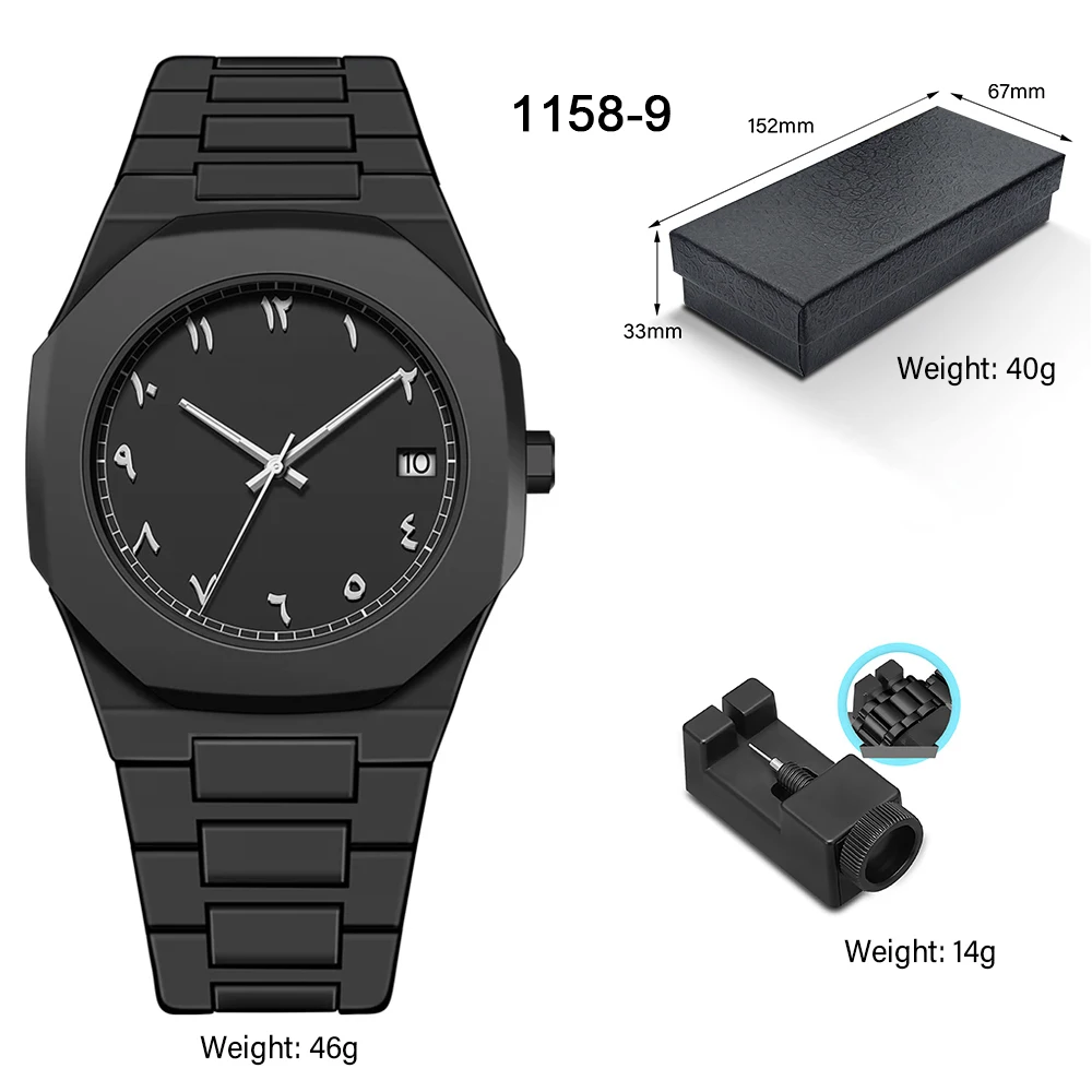 Men's Minimalist Design Quartz Watch - Polycarbonate, Fashion Calendar, Waterproof